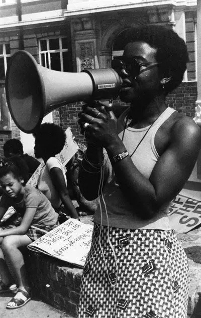Mujer en la lucha por los derechos humanos de 1963