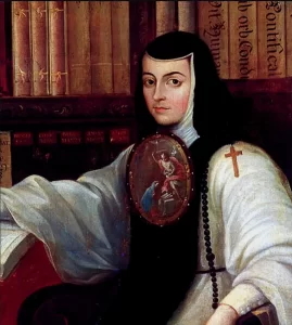 Representación de Sor Juana en su edad adulta
